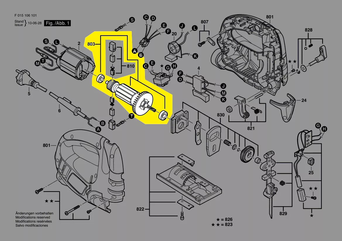 induit réf. 2 610 Z01 389 Skil
